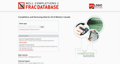 Desktop Screenshot of fracdatabase.com