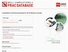 Tablet Screenshot of fracdatabase.com